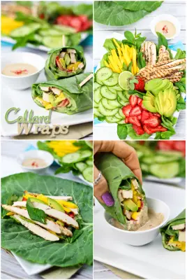 Clean Eating Collard Greens Lunch Wraps