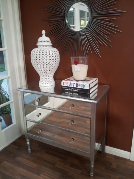 How To DIY A Mirrored Dresser
