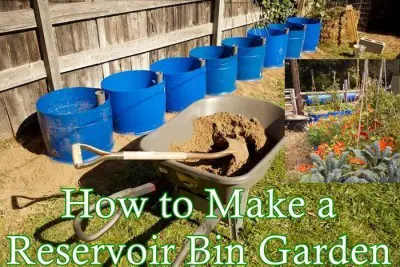 How to Make a Reservoir Bin Container Garden