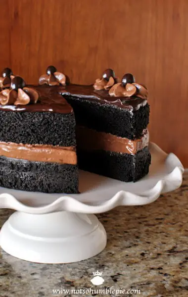Super Dark Chocolate Cake