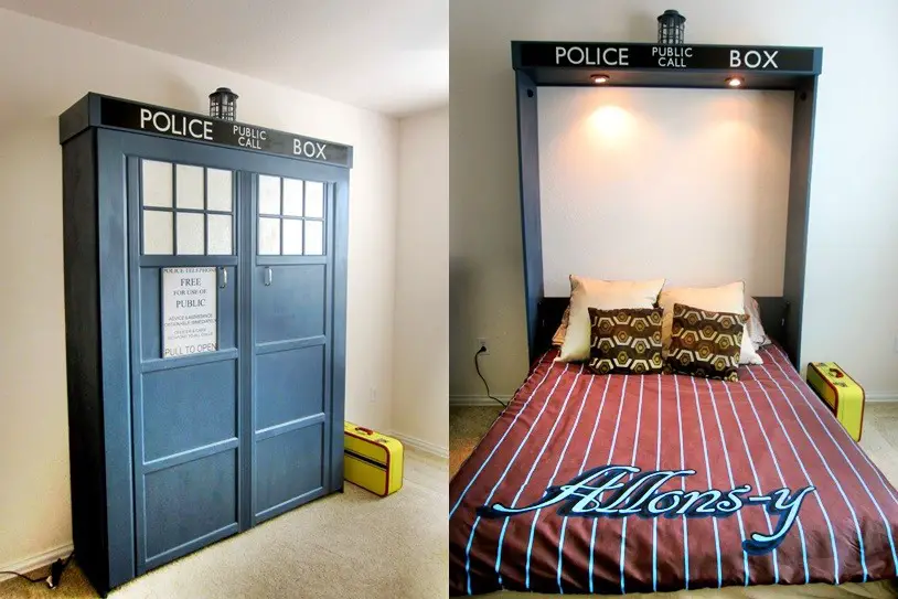 Building of a Guest Room TARDIS Murphy Bed
