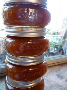 Canning Salted Caramel Pear Butter
