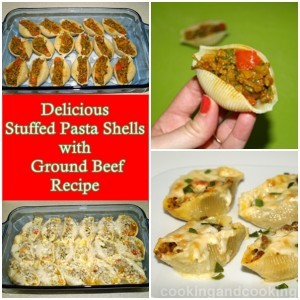 Delicious Stuffed Pasta Shells with Ground Beef Recipe