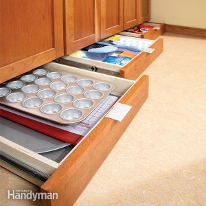 Under cabinet drawers from Family Handyman