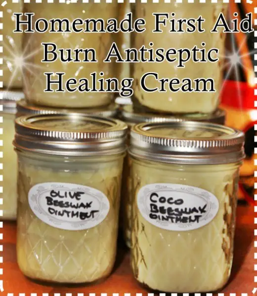  Homemade First Aid Burn Antiseptic Healing Cream