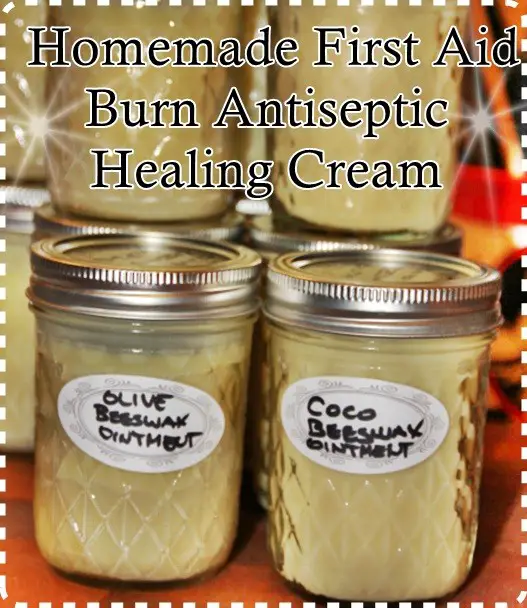 Homemade First Aid Burn Antiseptic Healing Cream