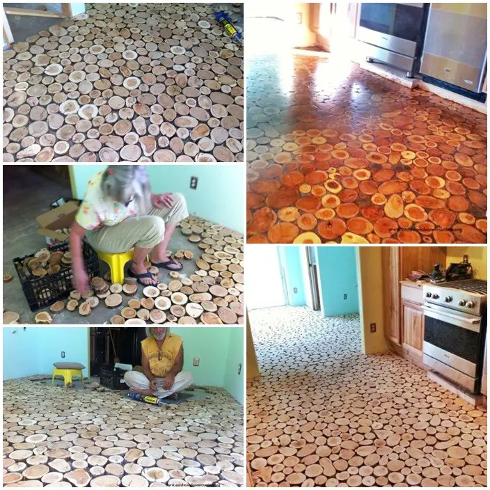 How to Frugally Build Cordwood Flooring