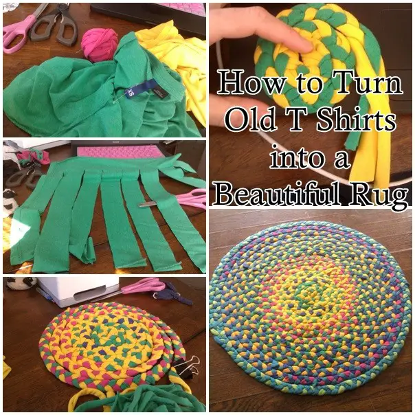 How to Turn Old T Shirts into a Beautiful Rug
