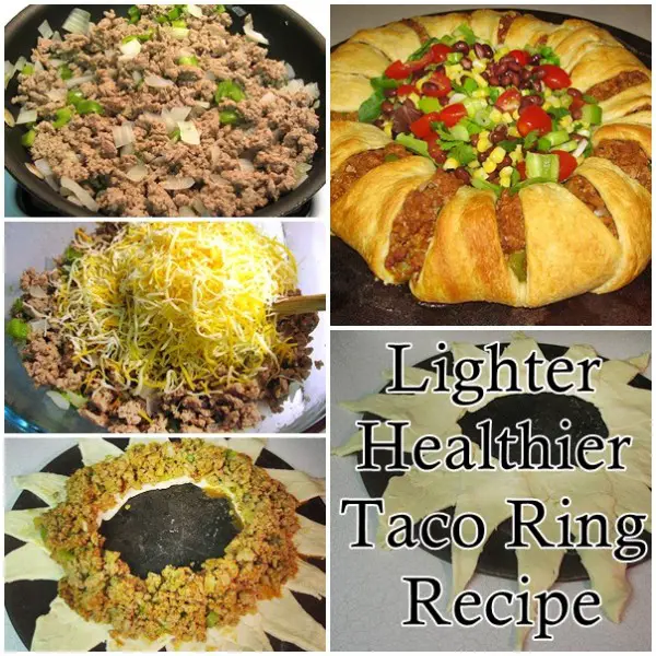 Lighter Healthier Taco Ring Recipe