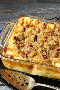 Pecan Pie Topped Bread Pudding