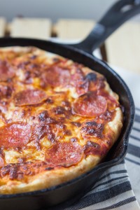 Pizza In A Cast Iron Skillet