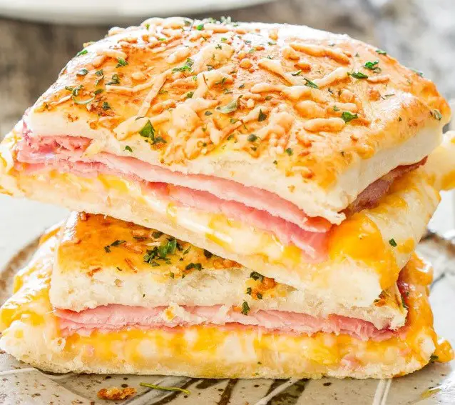 Melted Ham and Cheese On The Go Sandwich Roll Recipe