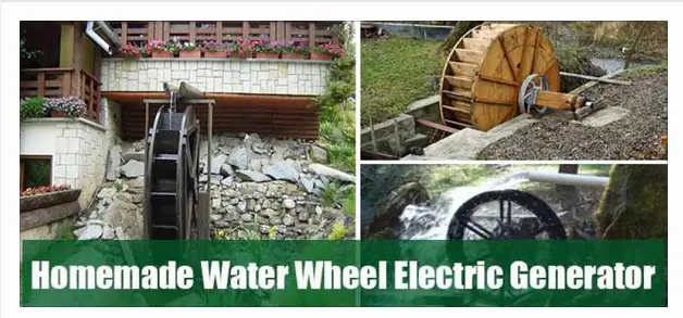 Homemade Water Wheel Electric Generator