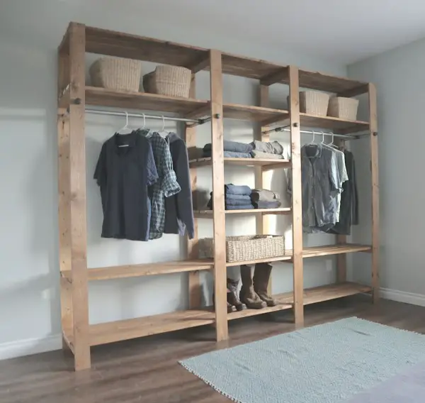 Build This Freestanding Closet For Around 200 dollars
