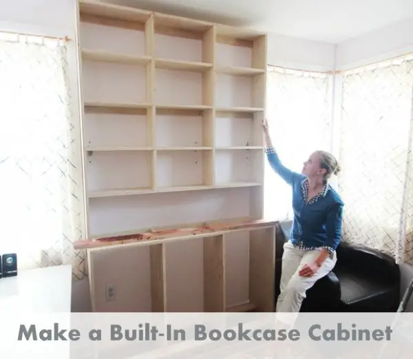 How To Build a Built In Bookcase