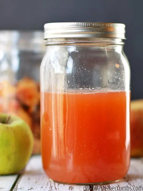 Homemade Apple Cider Vinegar from Apple Peels
