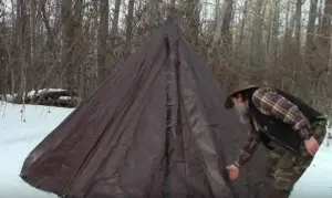How To Make A Hot Tarp Tent Tipi With Homemade Wood Stove