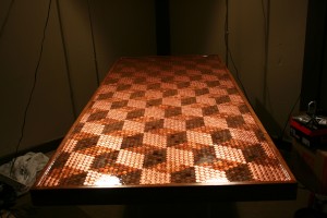Pennies On The Diagonal Table