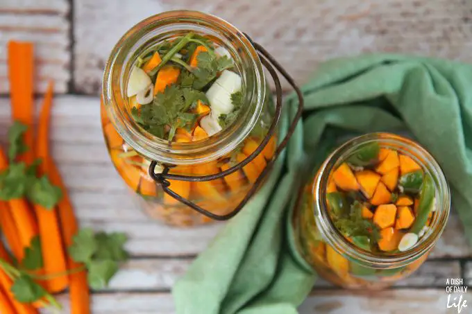 Spicy Carrot Refrigerator Pickles Recipe