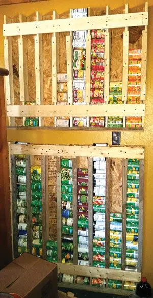 Build a Vertical Food Storage Rack for Cans Project