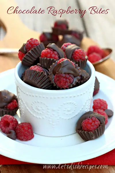Delicious Dipped Chocolate Raspberry Bites