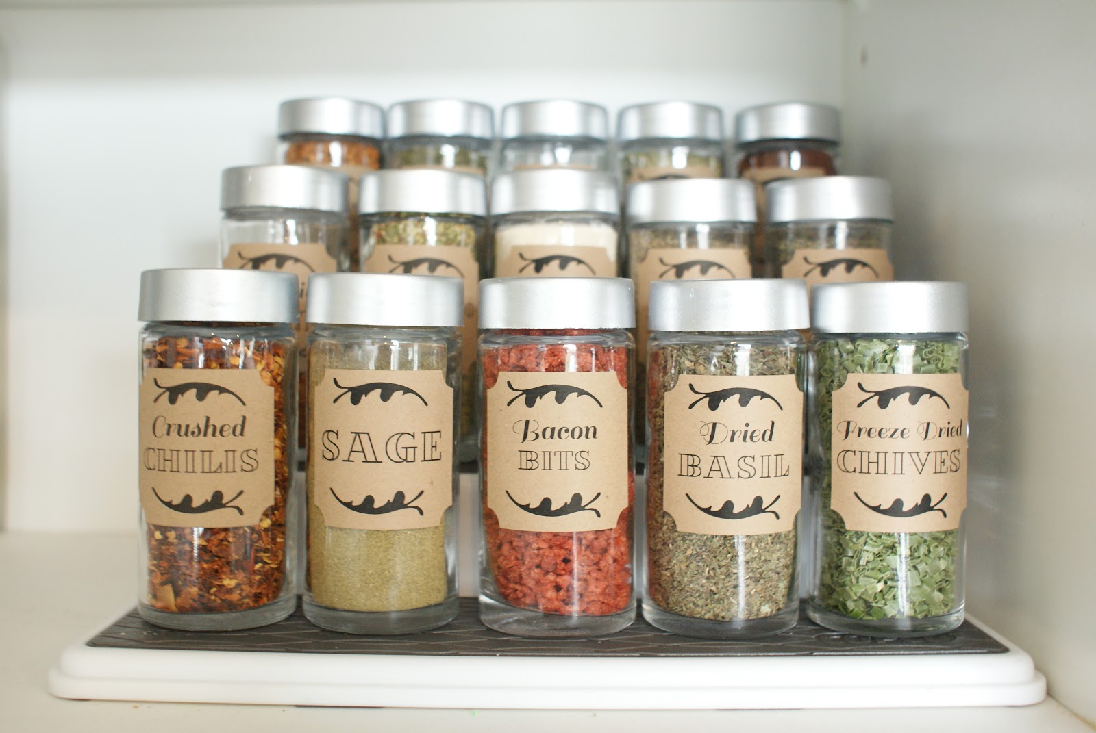 Frugal Dollar Store Spice Cupboard Makeover