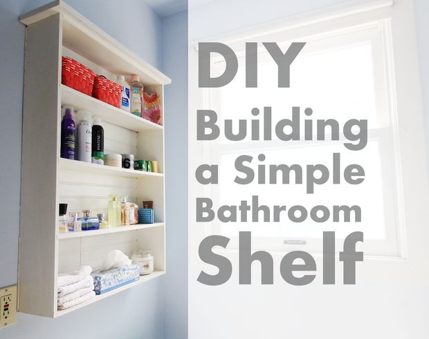 How To Build a Simple Bathroom Shelf Project