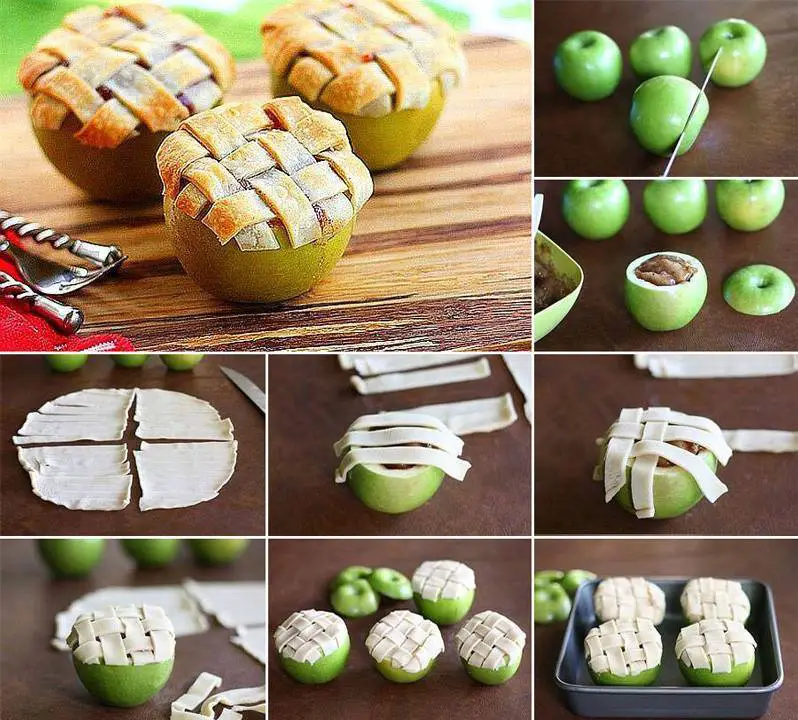 Lattice Apple Pie Baked in an Apple Recipe