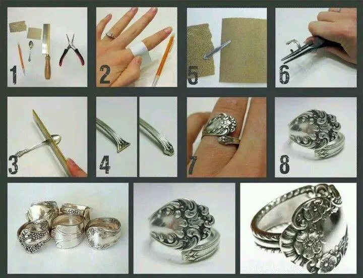 Homemade Silverware Spoon Ring Project