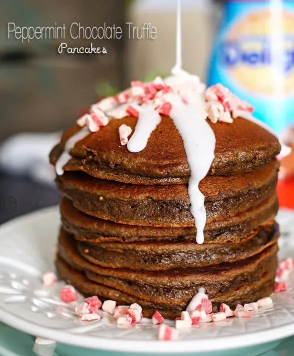 Peppermint Chocolate Breakfast Pancake Recipe