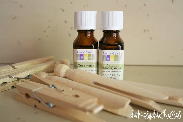 Infused Scented Essential Oil Clothespins
