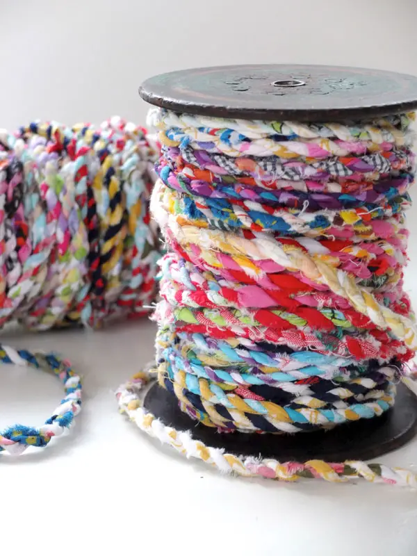 Homemade No Waste Fabric Twine for Crafting