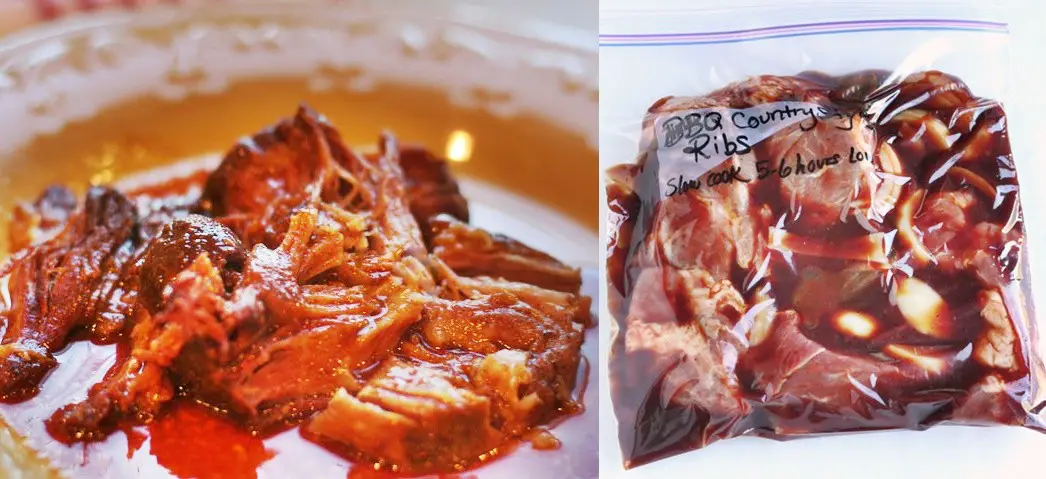 BBQ Ribs Slow Cooker Freezer Meal Recipe