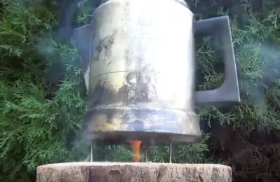 How To Make A Rocket Stove Out Of A Log