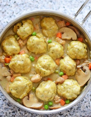One Pot Chicken Fricassee And Dumplings