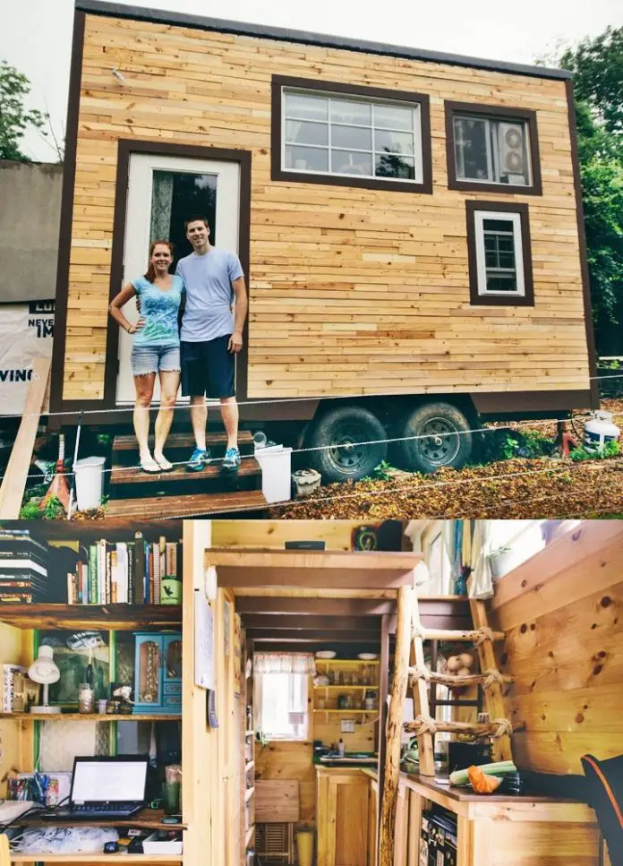 Homesteading Couple Builds a Tiny House