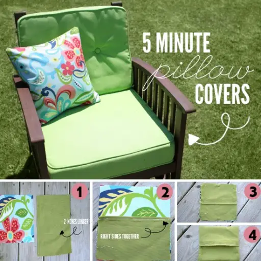 Homemade Outdoor Patio Pillow Covers Project