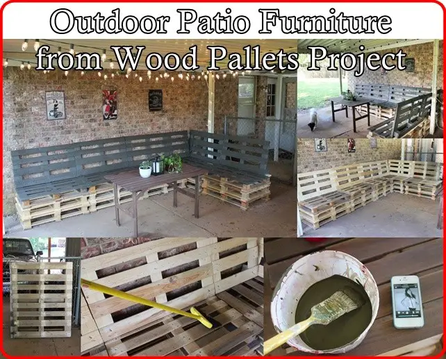 Outdoor-Patio-Furniture-from-Wood-Pallets-Project