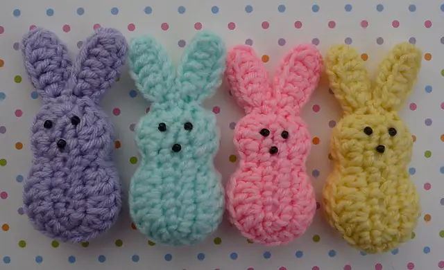 How to Crochet Yarn Easter Candy Bunnies Project