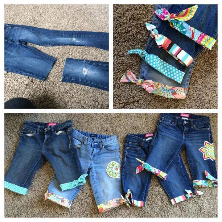 Repurpose Jeans Into Cute Summer Shorts