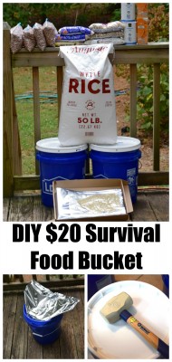 Super Cheap DIY Survival Food Bucket 