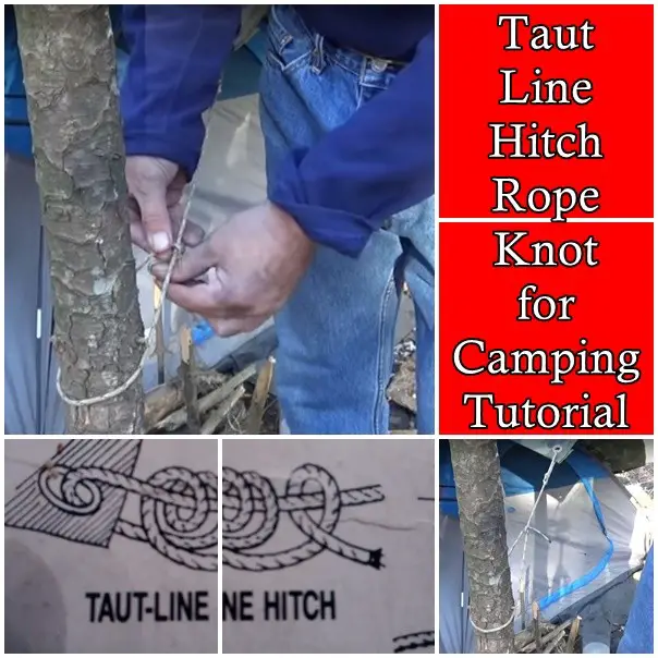  Taut Line Hitch Rope Knot for Camping Tutorial