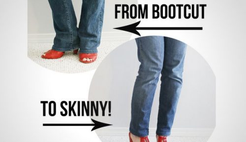 Turn Your Boot Cut Jeans Into Skinny Jeans