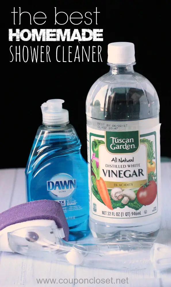 Homemade Powerful Shower Tub Cleaner Recipe - The Homestead Survival