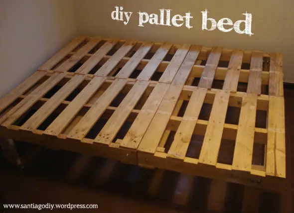 Build a Bed Frame from Salvaged Free Wood Pallets