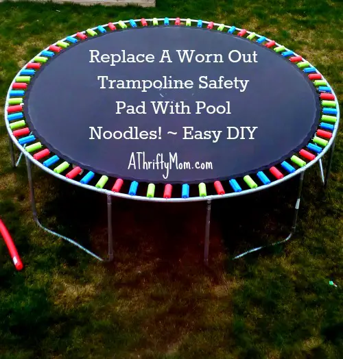 Create Trampoline Safety with Padded Pool Noodles