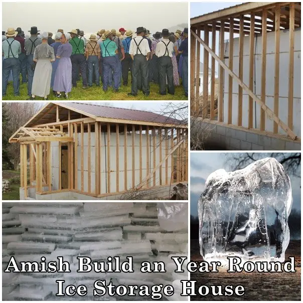 Amish Build an Year Round Ice Storage House