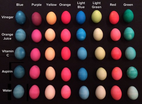  Science Experiment of Coloring Easter Eggs