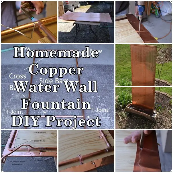 Homemade Copper Water Wall Fountain DIY Project