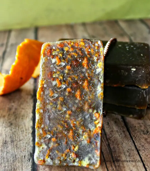 Homemade Orange and Clove Scented Soap